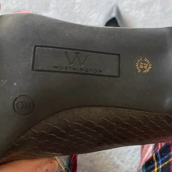 Worthington heels gray a snake leather look size 9 - Picture 3 of 9
